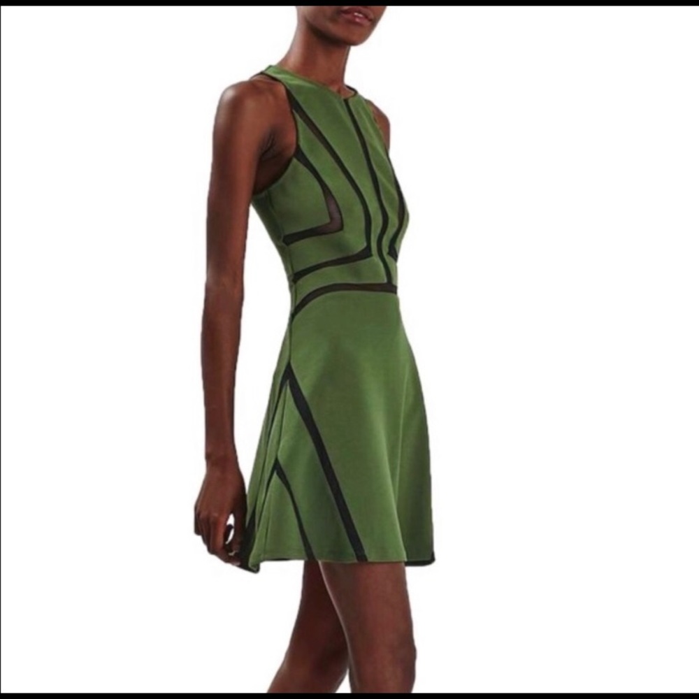 TopShop Mesh cutout dress
